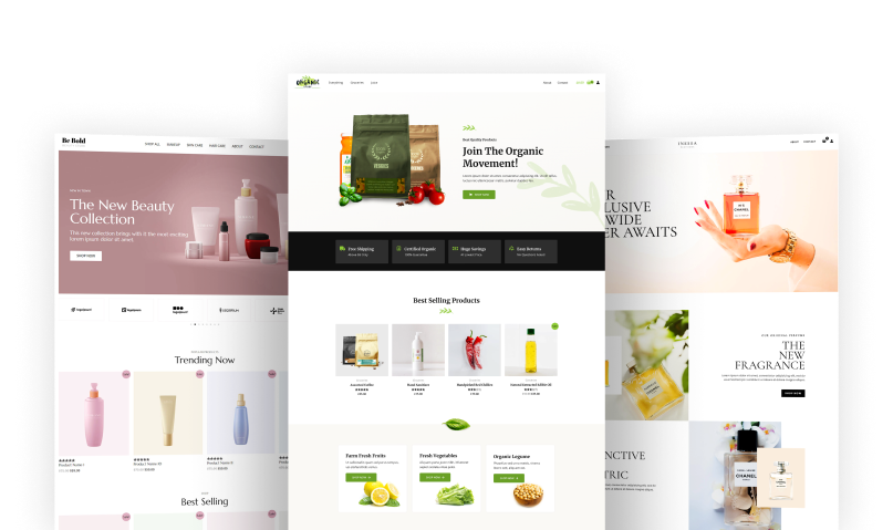 Image showcasing a variety of website designs, each with distinct layouts, colors, and styles, offering a visual representation of diverse web design concepts.